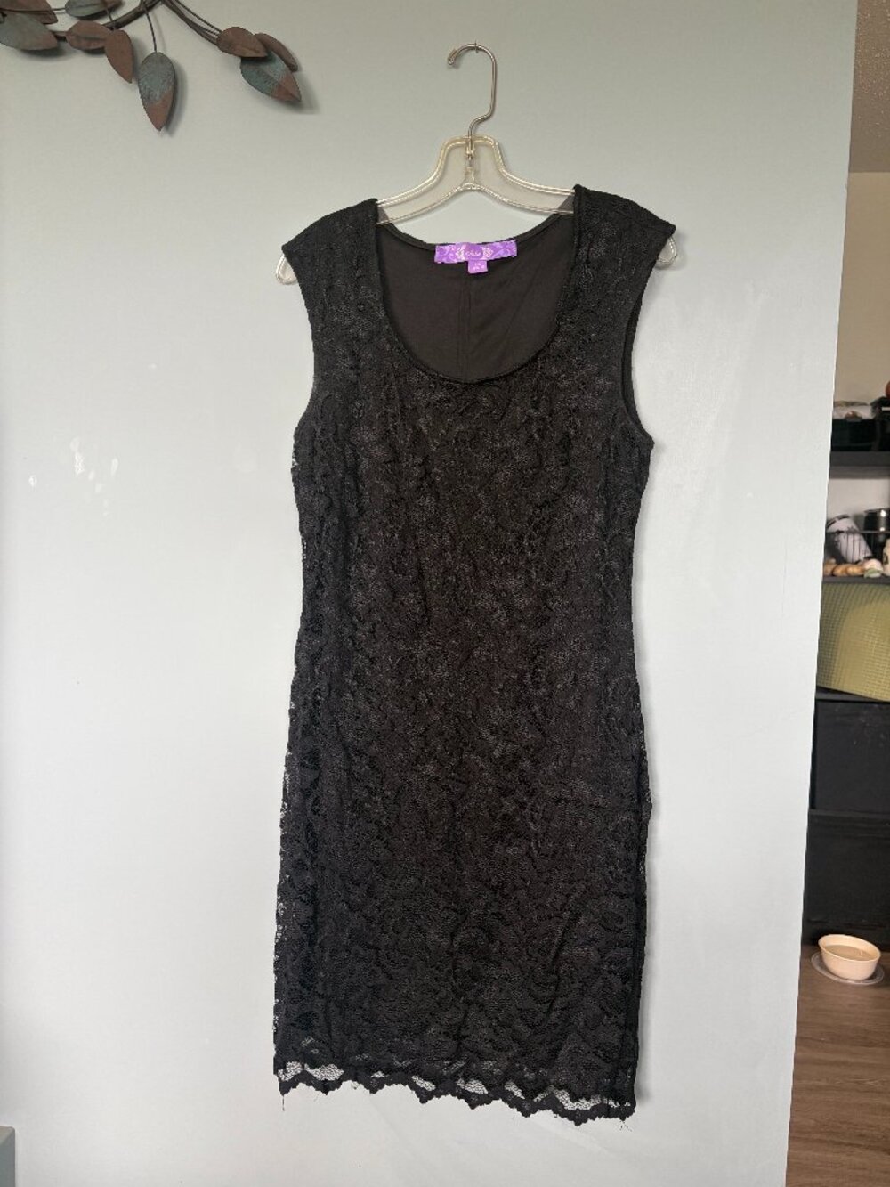 Women's Jolie Brand Size Large Black Lace Mini Dress